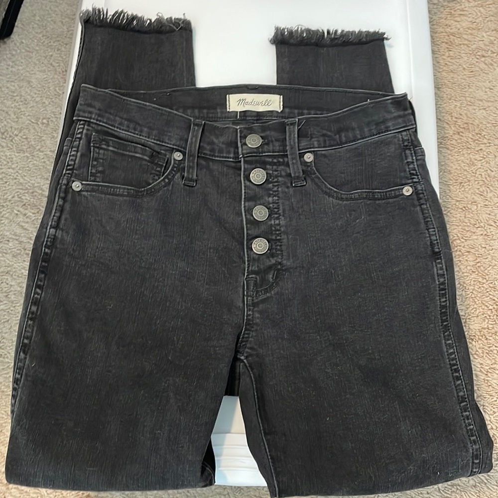 Madewell high rise, button up jeans
